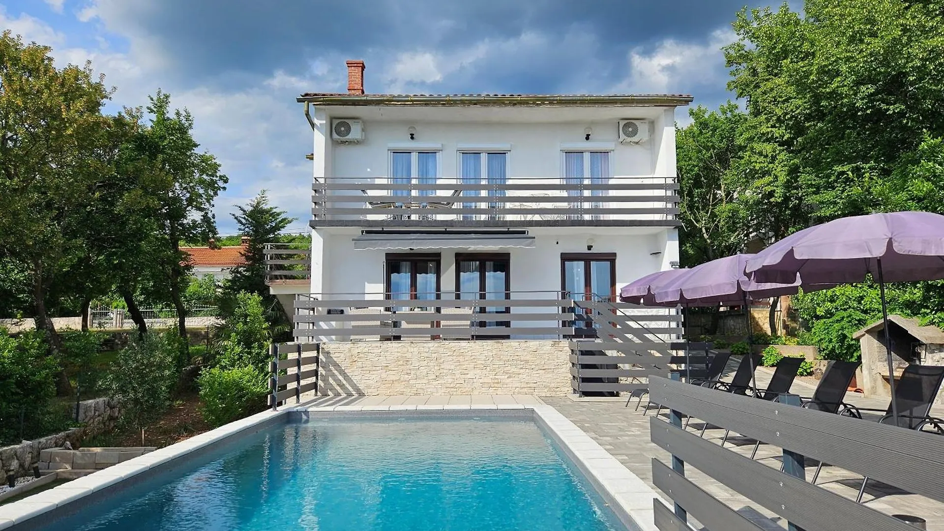 Luxury Villa Natali Pool And Sea View - Happy Rentals Smrika